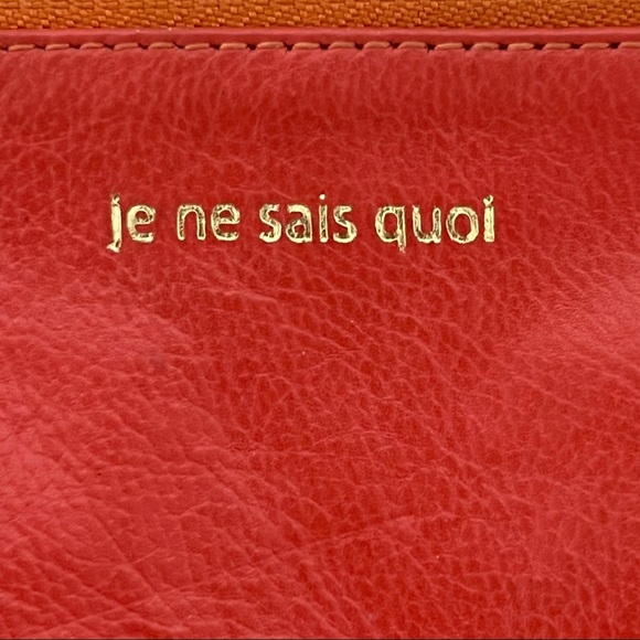 Je Ne Sais Quoi Orange Leather Wallet - Picture 4 of 5
